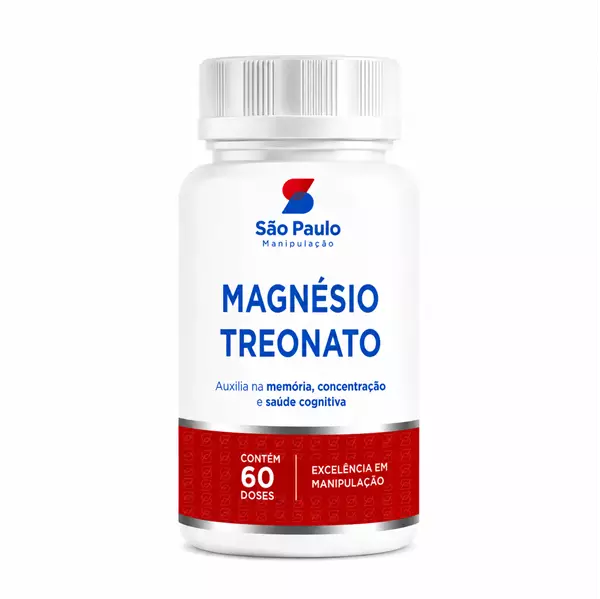 Magnésio Treonato 500mg 60 Doses (Cápsula)
